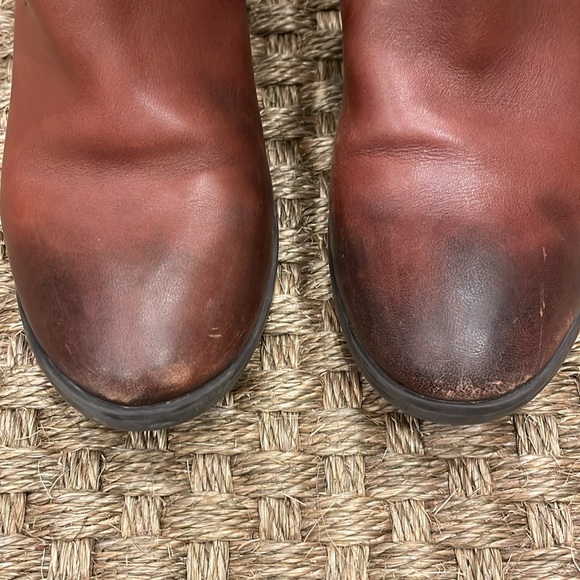 FRYE BOYS YOUTH MELISSA BUTTON LEATHER COWBOY WESTERN BOOT BROWN - Picture 4 of 7